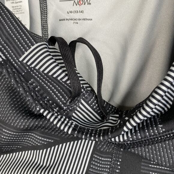 Danskin Now Womens L 12-14 Geometric Print Capri Leggings Athletic Workout - Picture 12 of 13